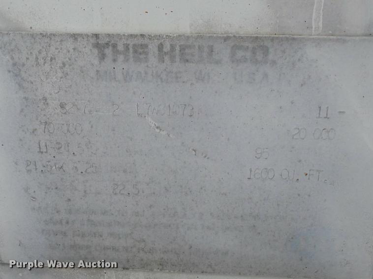 image for item DB6475 1990 Heil dry bulk pneumatic tank trailer