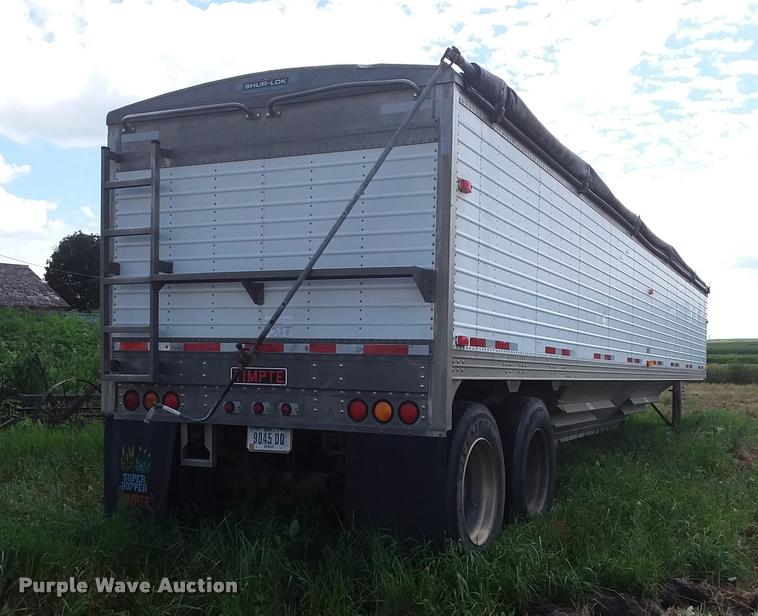 image for item DC4939 1996 Timpte double hopper bottom grain trailer