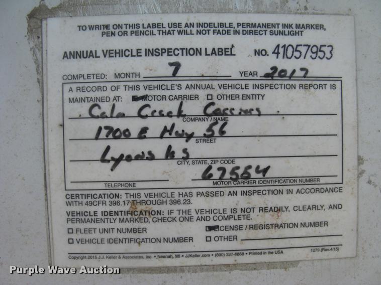 image for item L2264 2012 Wilson DWBT-650 belt trailer