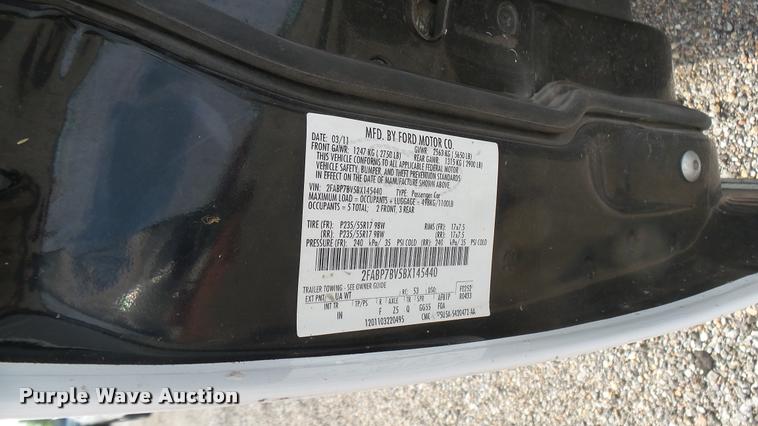 image for item DB3383 2011 Ford Crown Victoria Police Interceptor