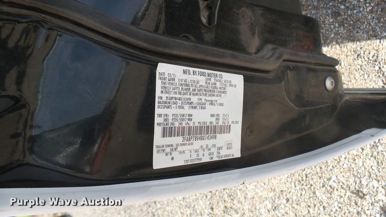 image for item DB3384 2011 Ford Crown Victoria Police Interceptor