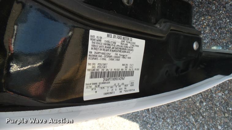 image for item DB3394 2009 Ford Crown Victoria Police Interceptor