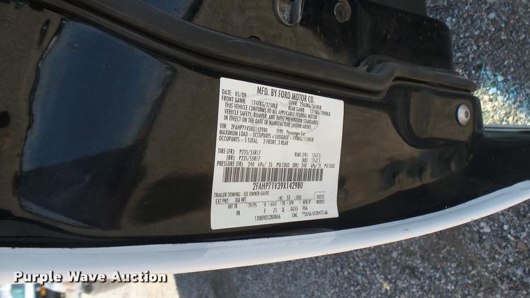 image for item DB3395 2009 Ford Crown Victoria Police Interceptor