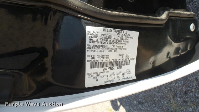 image for item DB3397 2010 Ford Crown Victoria Police Interceptor