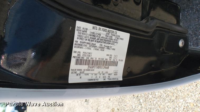 image for item DB3398 2009 Ford Crown Victoria Police Interceptor