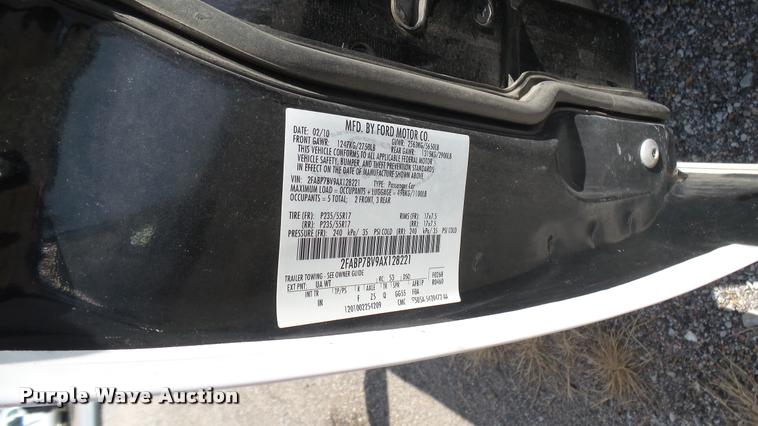 image for item DB3402 2010 Ford Crown Victoria Police Interceptor