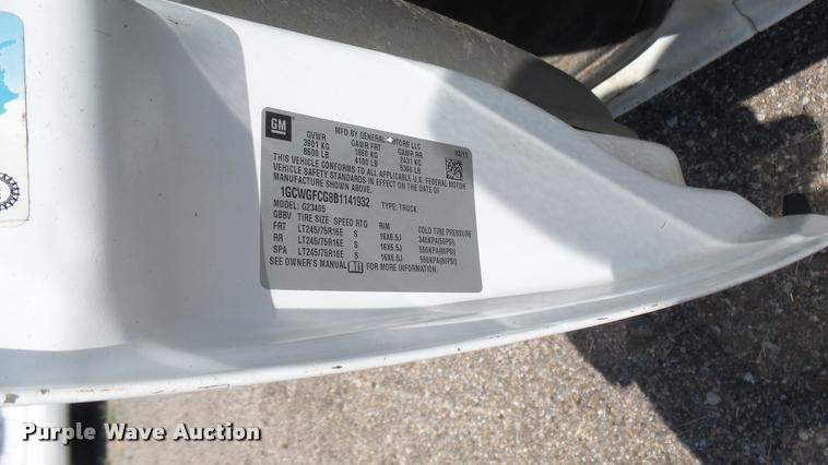 image for item DB3405 2011 Chevrolet Express 2500 Cargo van