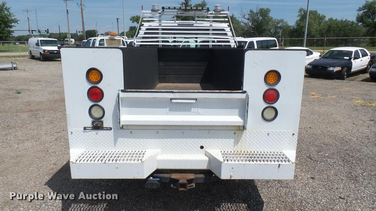 image for item DB3413 2008 Ford F250 Super Duty XL SuperCab utility bed pickup truck