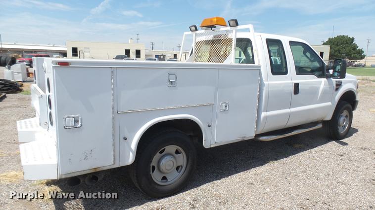 image for item DB3414 2008 Ford F250 Super Duty XL SuperCab utility bed pickup truck