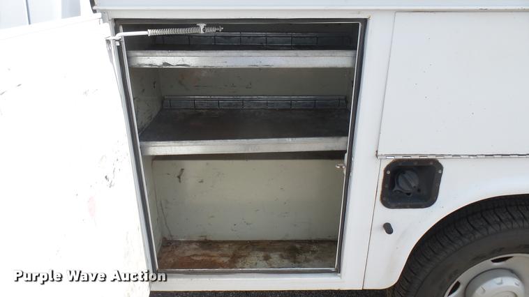 image for item DB3414 2008 Ford F250 Super Duty XL SuperCab utility bed pickup truck