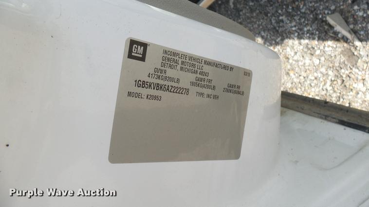 image for item DB3415 2010 Chevrolet Silverado 2500HD Ext. Cab utility bed pickup truck