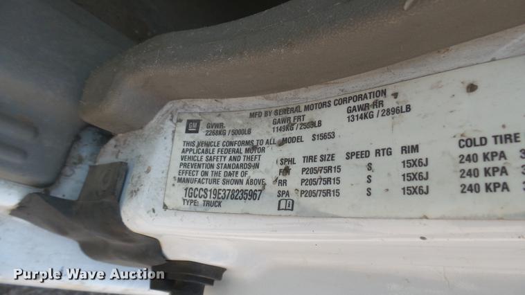 image for item DB3418 2007 Chevrolet Colorado Ext. Cab pickup truck