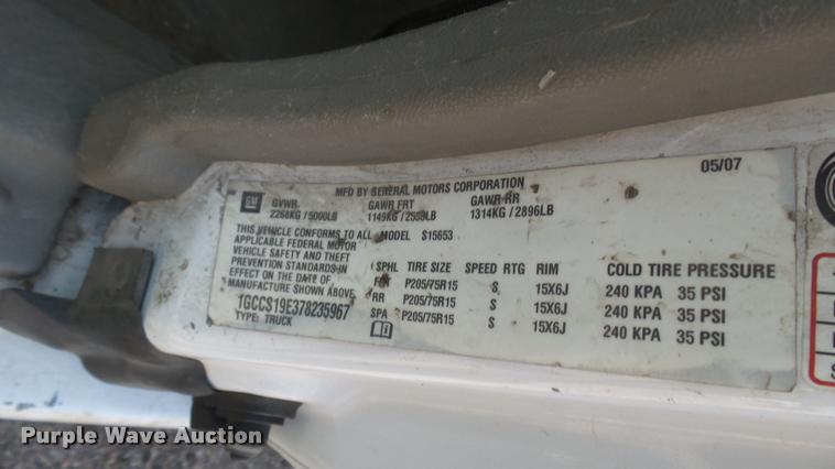 image for item DB3418 2007 Chevrolet Colorado Ext. Cab pickup truck