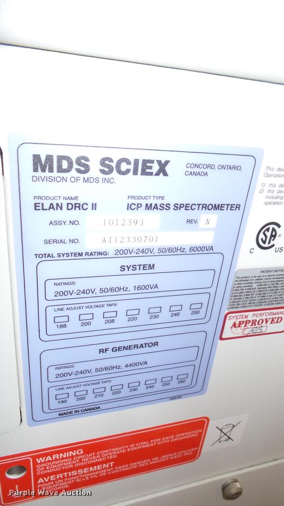 image for item DO9946 Parkin Elmer Elan DRC II mass spectrometer