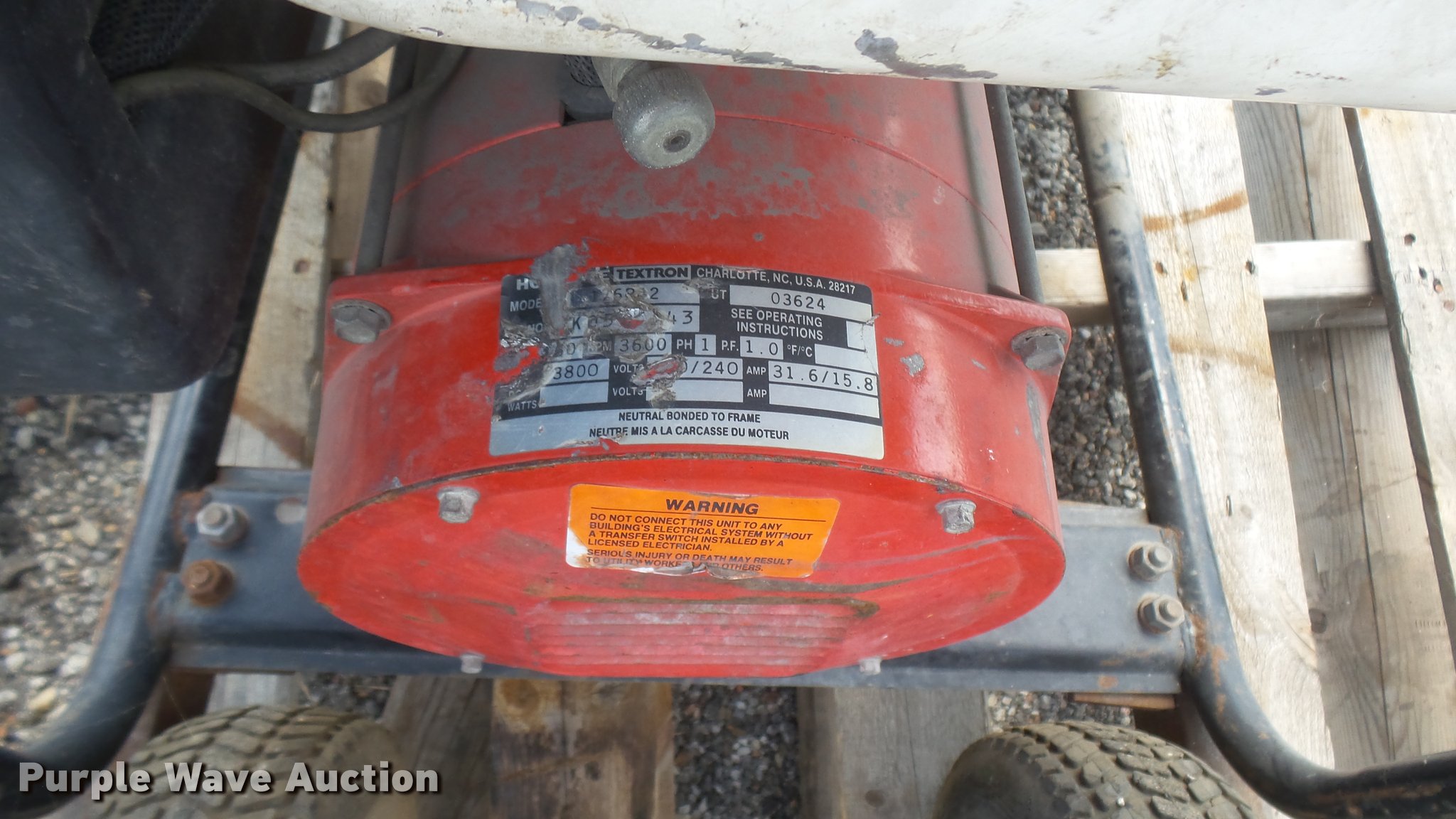 Homelite 4200 WI280 generator in Wichita, KS Item DL9935 sold