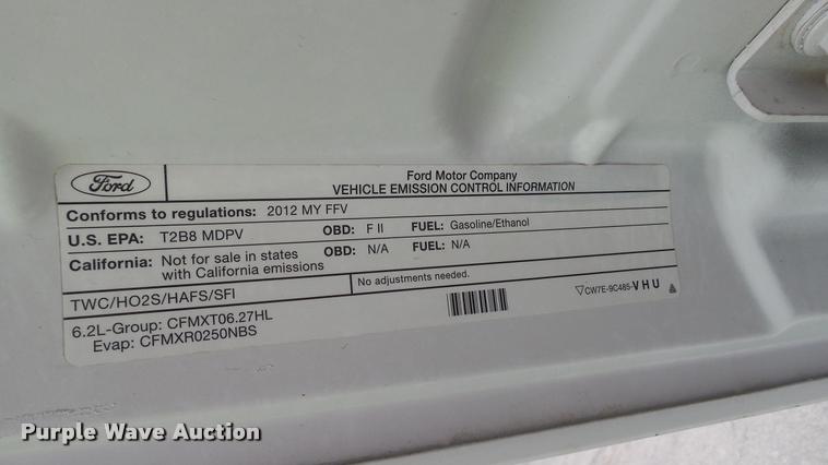 image for item DA1218 2012 Ford F250 Super Duty XLT SuperCab pickup truck