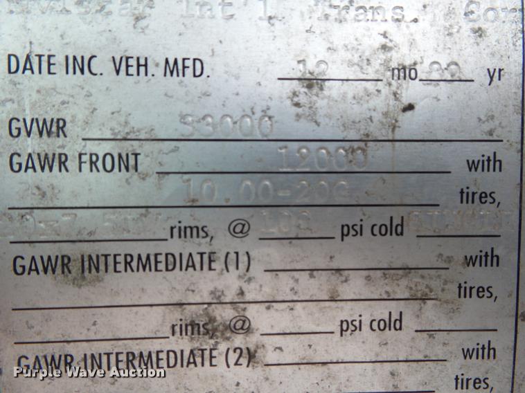 image for item DA2738 1990 International 4700 dump truck