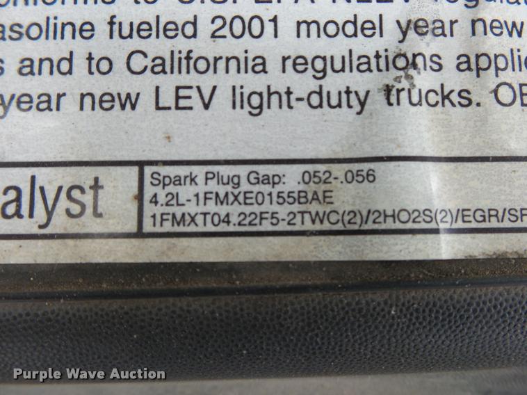 image for item DA2743 2001 Ford F150 pickup truck