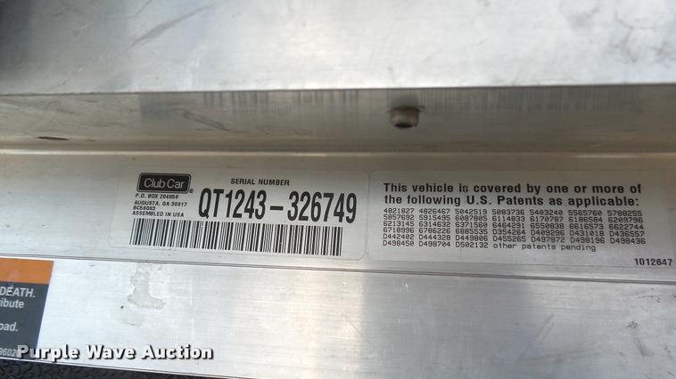 image for item DB3430 Club Car Turf II Carryall golf cart