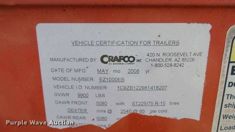 image for item DB3449 2008 Crafco E-Z 1000 melter/applicator