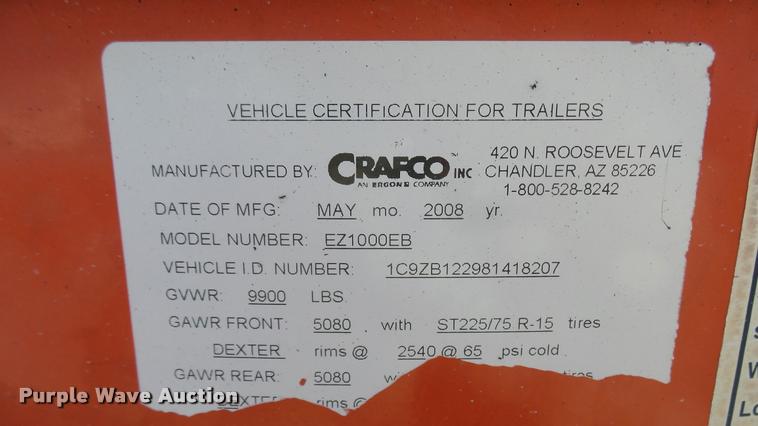 image for item DB3449 2008 Crafco E-Z 1000 melter/applicator