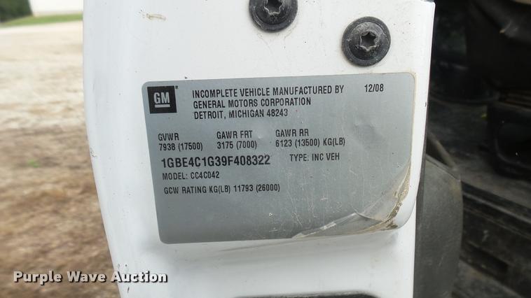 image for item DB3473 2009 Chevrolet C4500 flatbed truck