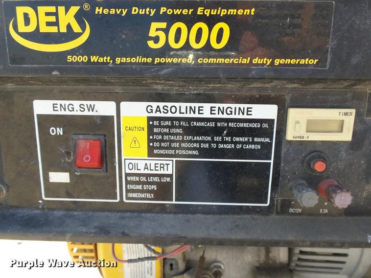 image for item DB4129 DEK 5000 generator