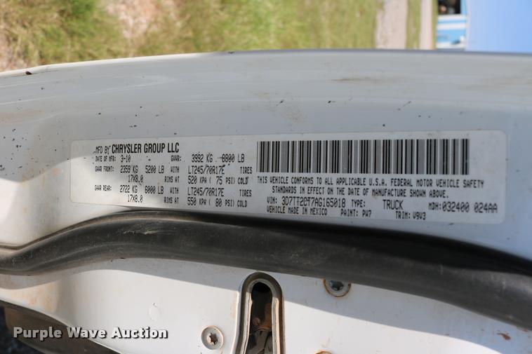 image for item DB4145 2010 Dodge Ram 2500 HD crew cab pickup truck