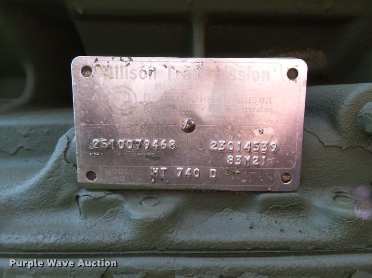 image for item DB4153 Allison HT740D transmission