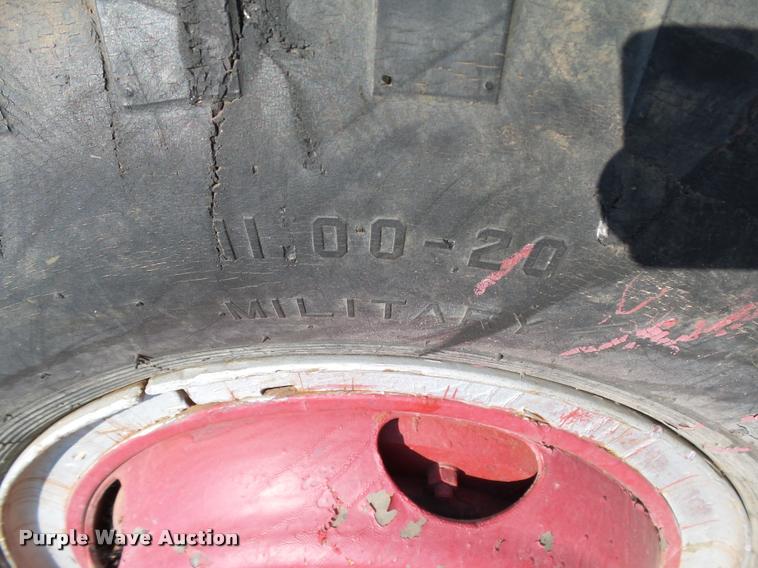 image for item DB4154 Rockwell Standard five ton axle/tire/wheel set