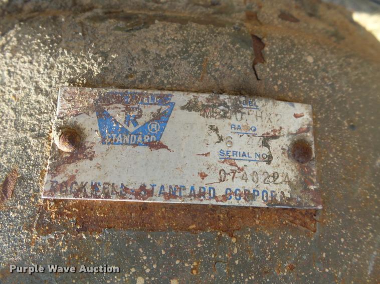 image for item DB4154 Rockwell Standard five ton axle/tire/wheel set