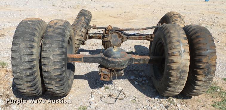 image for item DB4155 Rockwell Standard 2.5 ton axle/tire/wheel set