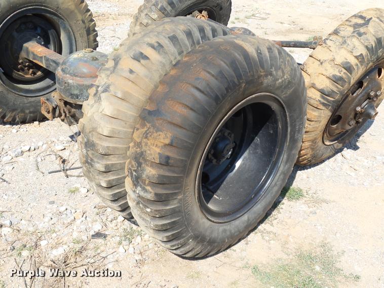 image for item DB4155 Rockwell Standard 2.5 ton axle/tire/wheel set