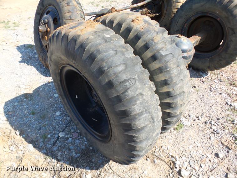 image for item DB4155 Rockwell Standard 2.5 ton axle/tire/wheel set