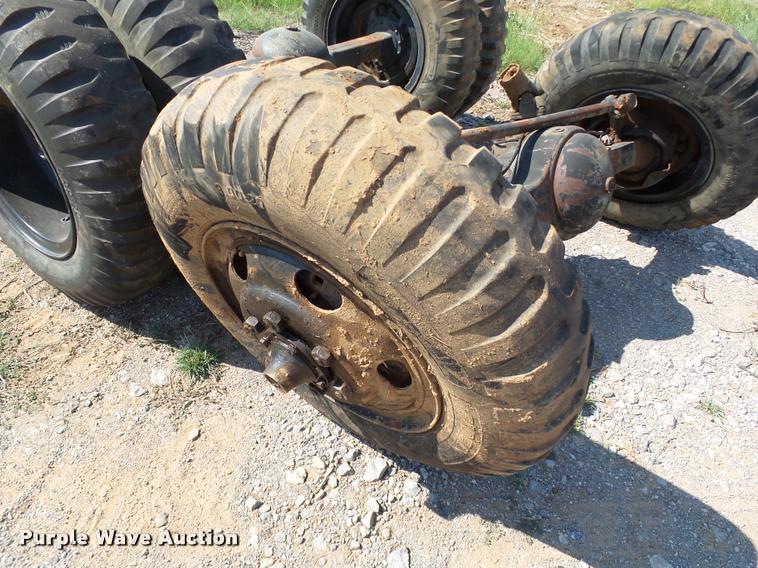 image for item DB4155 Rockwell Standard 2.5 ton axle/tire/wheel set