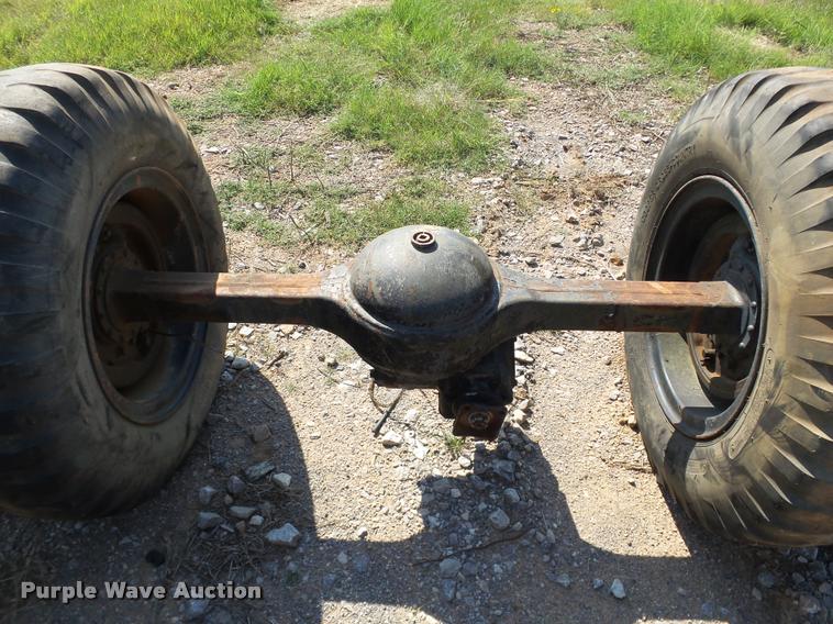 image for item DB4155 Rockwell Standard 2.5 ton axle/tire/wheel set