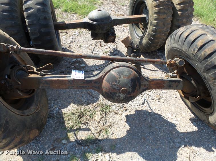 image for item DB4155 Rockwell Standard 2.5 ton axle/tire/wheel set