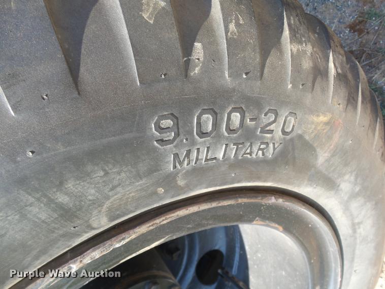 image for item DB4155 Rockwell Standard 2.5 ton axle/tire/wheel set