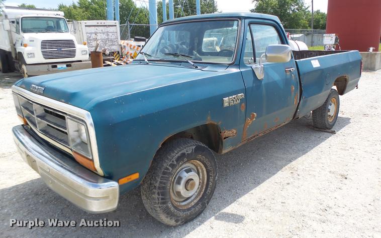 image for item DB5876 1989 Dodge W150 pickup truck
