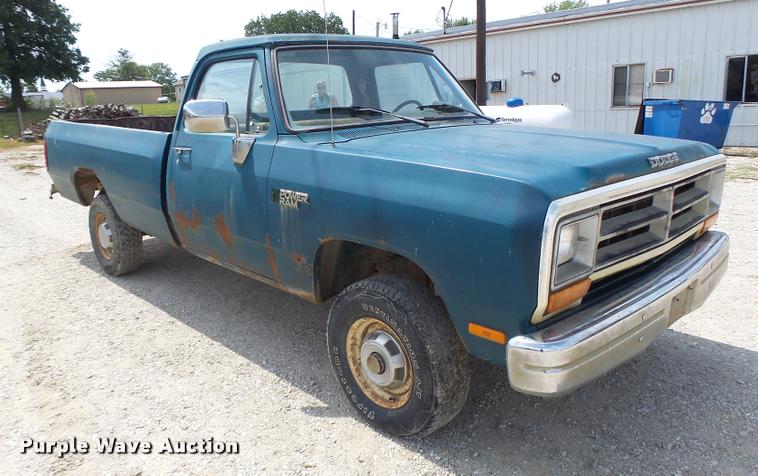 image for item DB5876 1989 Dodge W150 pickup truck