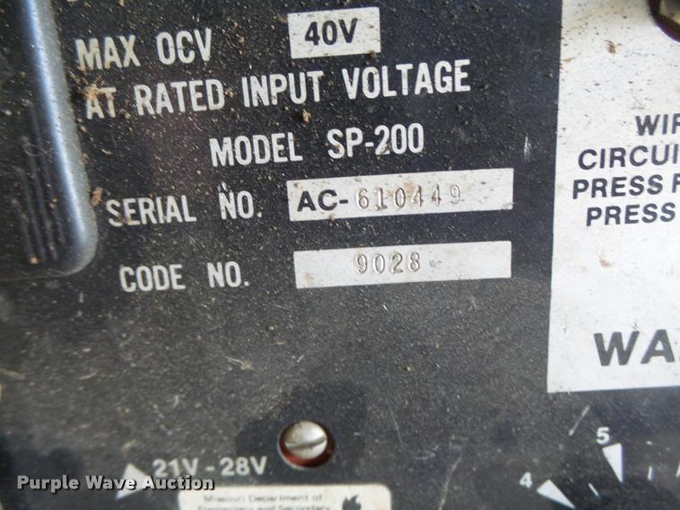 image for item DB5877 Lincoln Idealarc SP200 wire feed welder