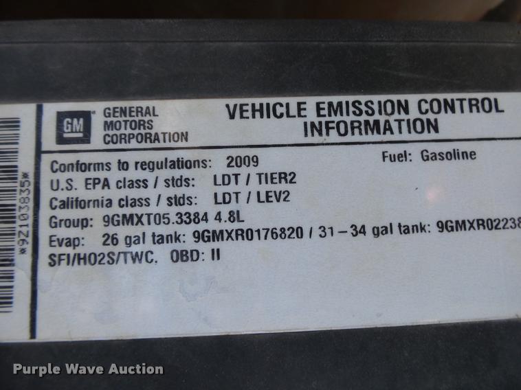 image for item DB7401 2009 GMC Sierra 1500 Ext. Cab pickup truck