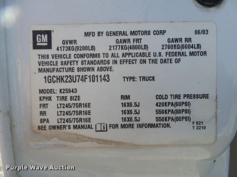 image for item DB7402 2004 Chevrolet Silverado 2500HD Crew Cab pickup truck