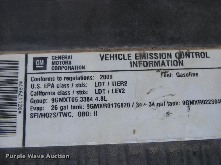 image for item DB7403 2009 GMC Sierra 1500 Ext. Cab pickup truck