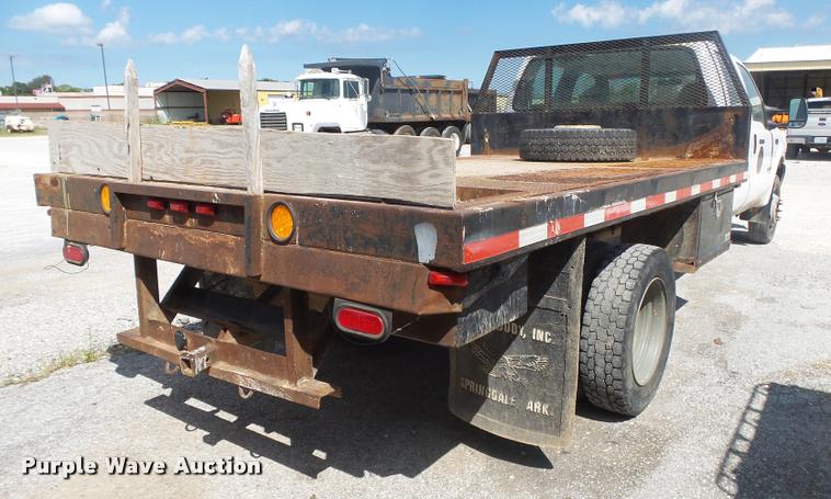 image for item DB7414 2003 Ford F550 Crew Cab flatbed truck