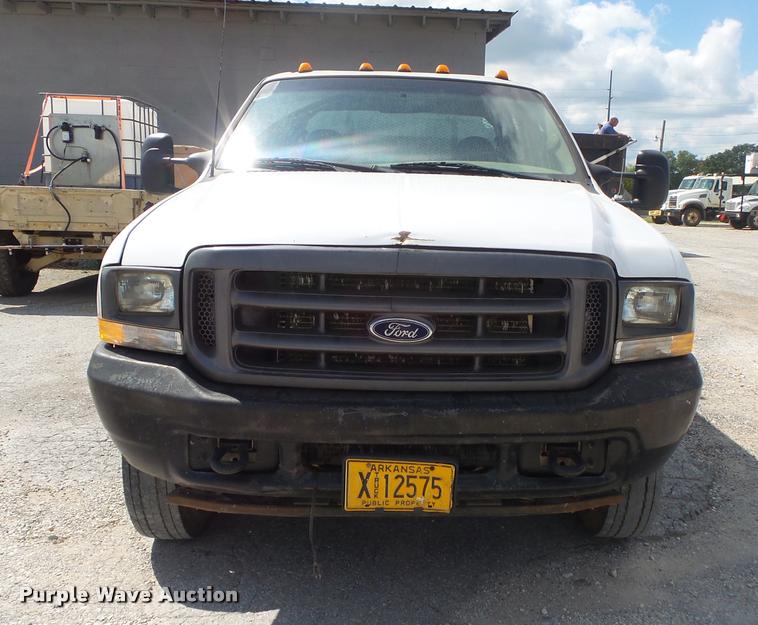 image for item DB7414 2003 Ford F550 Crew Cab flatbed truck
