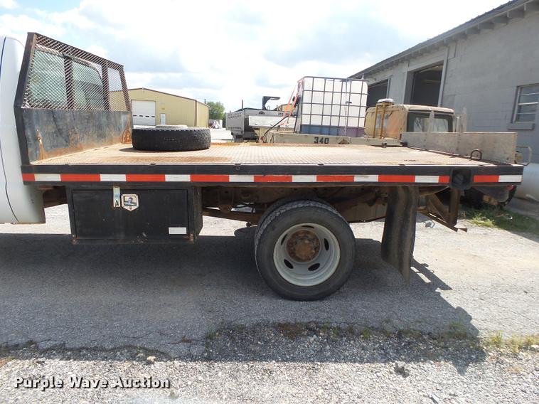 image for item DB7414 2003 Ford F550 Crew Cab flatbed truck