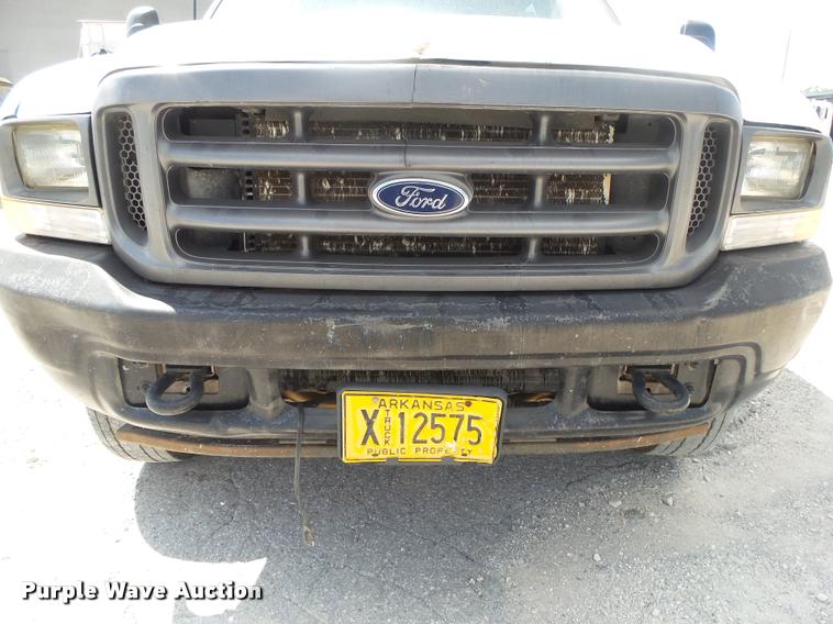 image for item DB7414 2003 Ford F550 Crew Cab flatbed truck