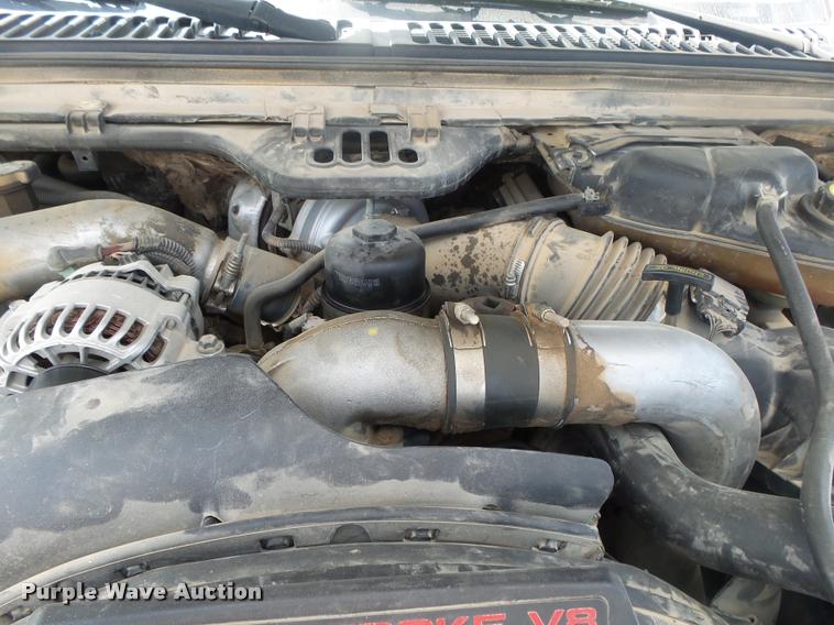 image for item DB7414 2003 Ford F550 Crew Cab flatbed truck