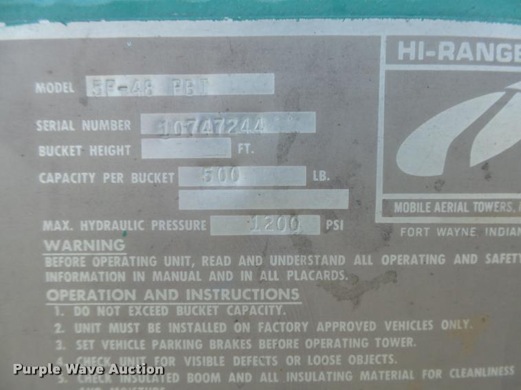 image for item DC3923 1976 Chevrolet C60 bucket truck